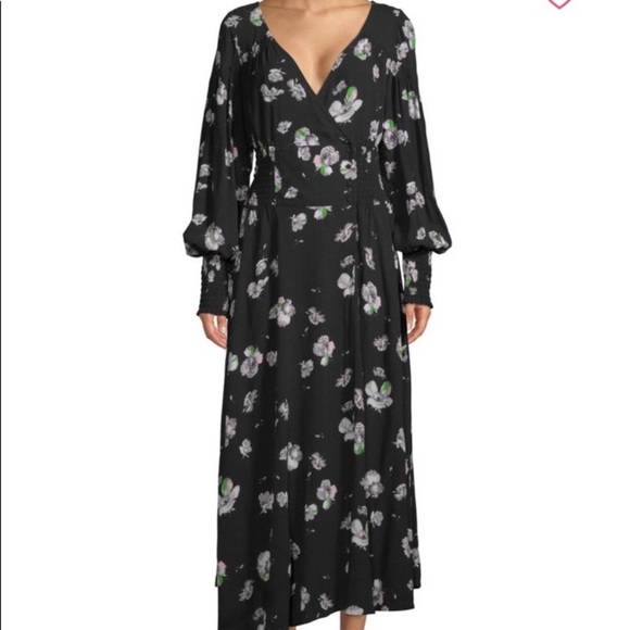 Free People Dresses & Skirts - Free People faux wrap maxi dress